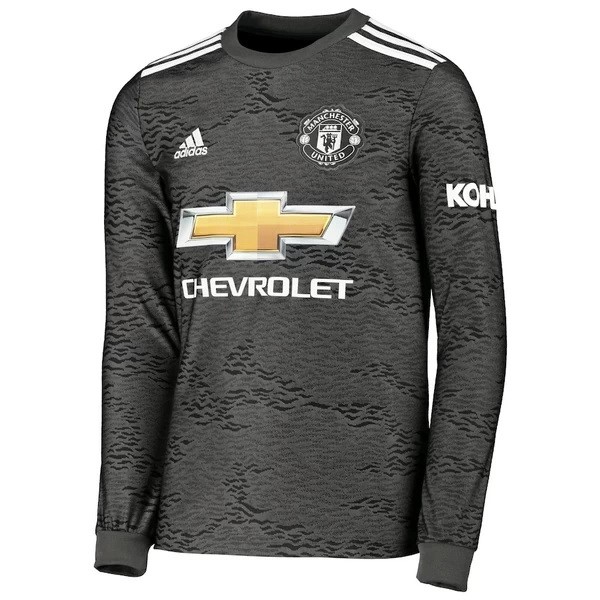 Tailandia Camiseta Manchester United Segunda Equipación ML 2020-2021 Negro